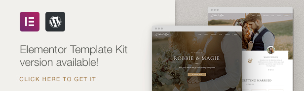 Robbie & Magie – Wedding Event Invitation Adobe XD Template - 1